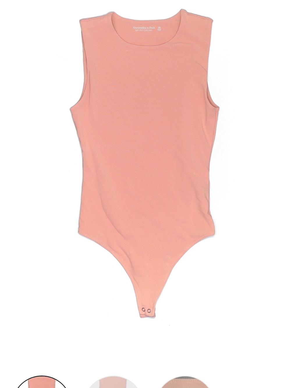 Abercrombie & Fitch Soft A&F Pink Sleeveless Bodysuit Large - Picture 2 of 4